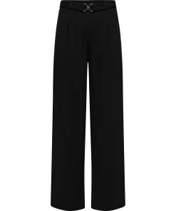 JDY GEGGO BELT TROUSERS IN BLACK COLOUR