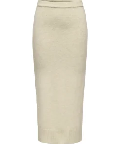 ONLY HOUSTON KNIT SKIRT IN OATMEAL MELANGE COLOUR