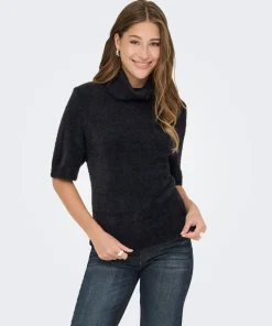 ONLY PIUMO HIGHNECK PULLOVER IN BLACK COLOUR