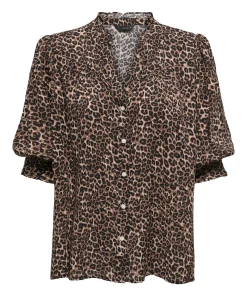 ONLY RAYA 3/4 SHIRT ANIMAL PRINT