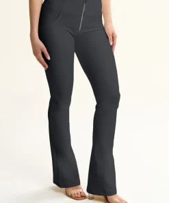 FREDDY  LEATHER HIGH RISE FLARES