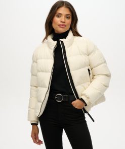 SUPERDRY SPORTS PUFFER JACKET OFF WHITE