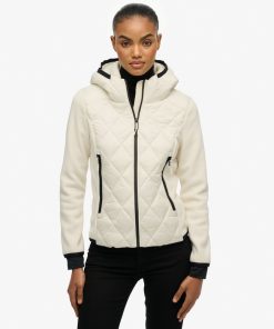 SUPERDRY HERITAGE STORM JACKET WITH HOOD IN OFFWHITE COLOUR