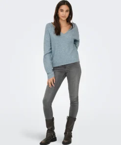 ONLY ARIZONA PULLOVER KNIT IN ARONA MELANGE / SILVER