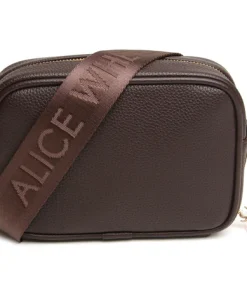 ALICE WHEELER MINI SOHO BAG IN CHOCOLATE COLOUR