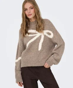 JDY KILIAN PULLOVER KNIT IN FOSSIL / CREAM COLOUR