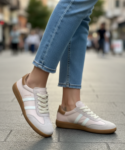DRILLEYS SIXTY FOUR TRAINERS IN SOFT MALLOW