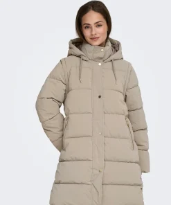 ONLY DIXIE 2IN1 PUFFER COAT IN MUSHROOM COLOUR