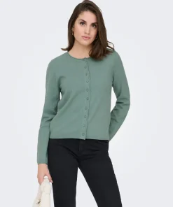 ONLY LOYAL BUTTON CARDIGAN IN CHINOIS GREEN