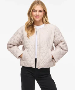 VILA TATE QUILTED JACKET IN CHATEAU GRAY COLOUR