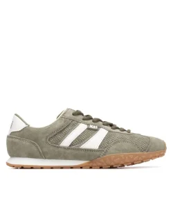 XTI SUEDE TRAINERS 145058 IN KHAKI