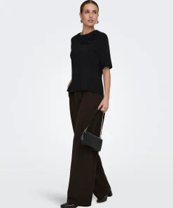 JDY GEGGO OCCASION TROUSERS IN CHOCOLATE TORTE