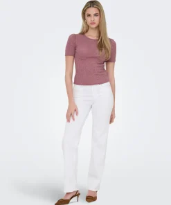 ONLY BLUSH STRAIGHT LEG JEANS IN WHITE