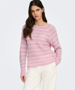JDY ELLEN RAGLAN PULLOVER KNIT IN FRAGRANT LILAC