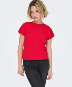 ONLY ERICA TOP IN TRUE RED