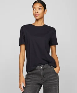 VILA NORA BASIC T-SHIRT IN BLACK BEAUTY
