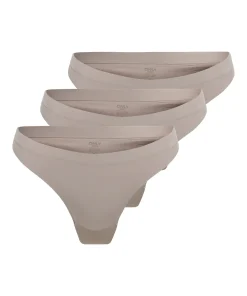 ONLY TRACY BONDED THONG 3-PACK IN ETHEREA