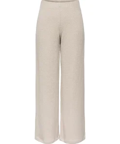 ONLY VICKI WIDE LEG TROUSERS IN PUMICE STONE