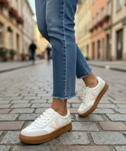 DRILLEYS EIGHTY CHALKY BLUSH TRAINERS