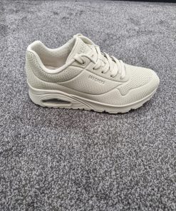 SKECHERS UNO SHINY SCALE OFF WHITE