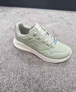 SKECHERS UNO LITE SHIMMER ALONG SAGE / SILVER