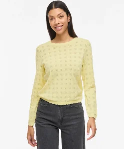 VILA AMBELLE LS KNIT PASTEL YELLOW