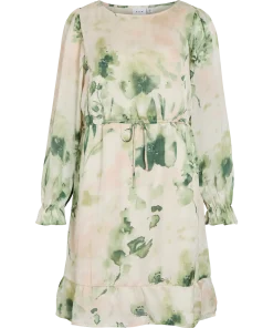 VILA MOLINA BOATNECK FLOUNCE DRESS
