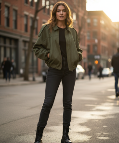 ONLY MOON-STINA FAUX SUEDE BOMBER JACKET IN GRAPE LEAF