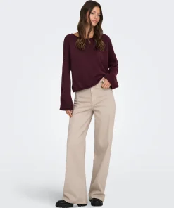 JDY IRIS STRETCH HIGH RISE WIDE LEG JEANS IN CHATEAU GREY