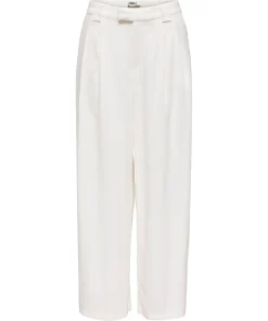ONLY SVEA-GOA MW LINEN WIDE PANTS CLOUD DANCER