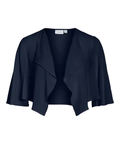 VILA URA 3/4 SLEEVE OPEN BOLERO IN NAVY