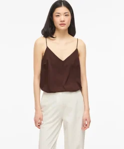 VILA MATHILDE SINGLET IN COFFEE BEAN