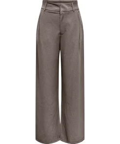 JDY GEGGO OCCASION TROUSERS IN CHOCOLATE BROWN MELANGE