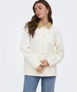 ONLY FRANKIE CORD OVERSIZED DENIM JACKET