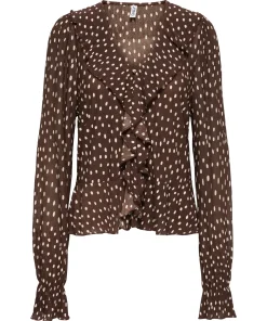 ONLY KAFIE L/S FRILL TOP