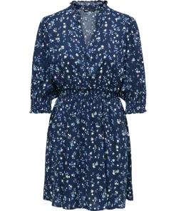 ONLY RAYA 3/4 DRESS NIGHT SKY