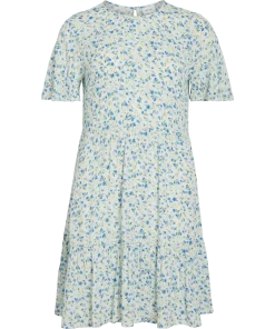 VILA GREIS SS DRESS BLUE FLOWER