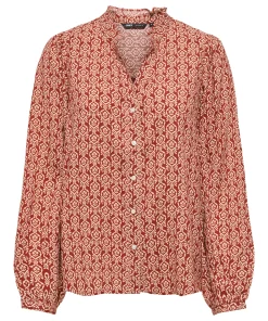 ONLY RAYA L/S SHIRT BURNT HENNA