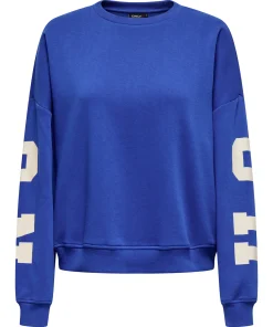 ONLY SWEAT L/S BACK/SLEEVE PRINT SURF THE WEB