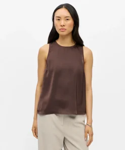 OBJECT CHILLI TANK TOP IN SEAL BROWN