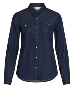 VILA BISTA DENIM SHIRT DARK DENIM