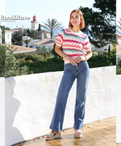 RANT&RAVE JANETTE WIDE LEG JEANS