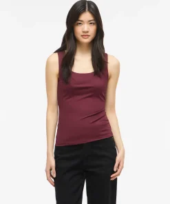 VILA KENZA U-NECK REVERSIBLE TANK TOP IN PORT ROYALE
