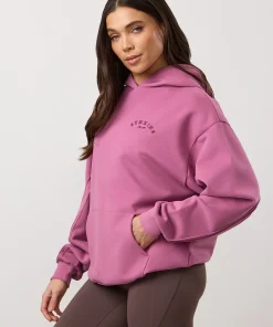 GYM KING REPLENISH PEACHED SEAM HOOD IN ORCHID MAUVE