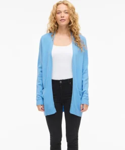 VILA RIL OPEN CARDIGAN IN BLUE