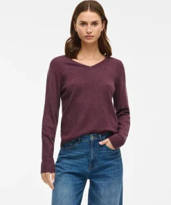 VILA RIL V-NECK KNIT IN FIG