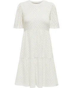 JDY CARLA CATHINKA S/S DRESS CLOUD DANCER