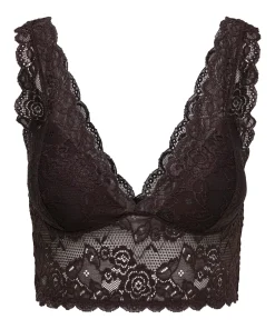 ONLY CHLOE LACE BRA IN DARK BROWN