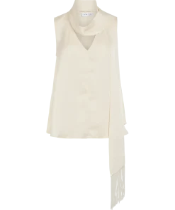 VILA RAIMA TOP WITH SCARF IN BIRCH