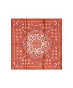ONLY EMMA PRINTED SATIN SCARF IN ORANGE